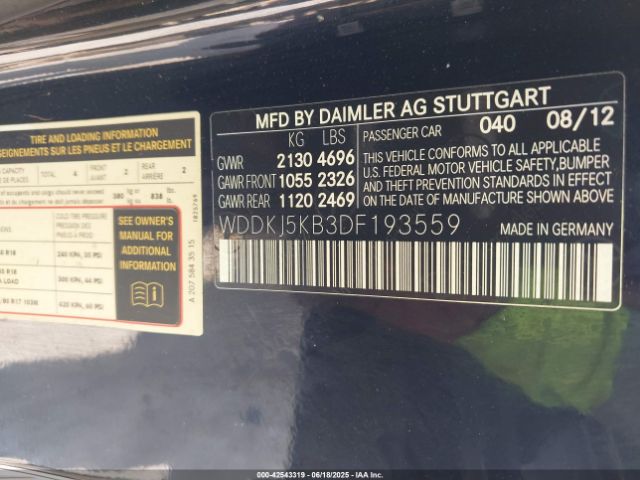 2013 MERCEDES-BENZ E 350 WDDKJ5KB3DF193559 Photo 8
