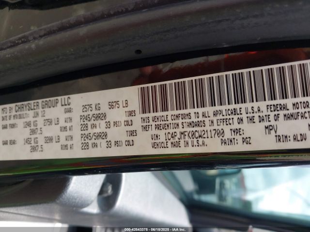 2012 JEEP LIBERTY 1C4PJMFK0CW211700 Photo 8