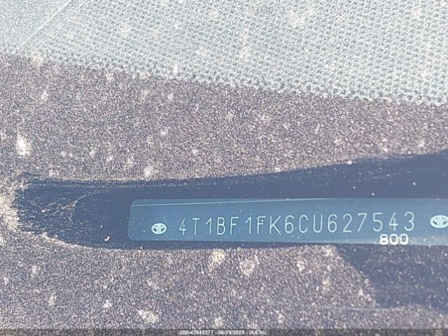 2012 TOYOTA CAMRY 4T1BF1FK6CU627543 Photo 8