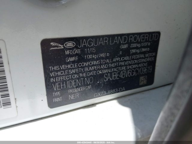 2016 JAGUAR XF SAJBE4BV6GCY09619 Photo 8