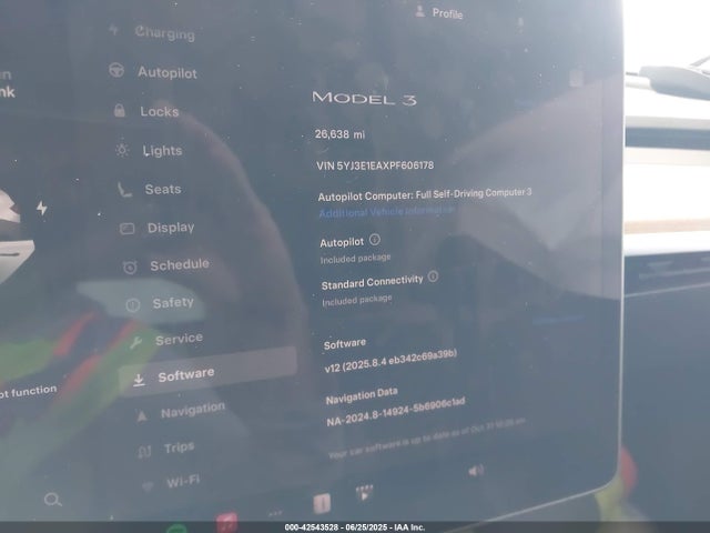 2023 TESLA MODEL 3 5YJ3E1EAXPF606178 Photo 6