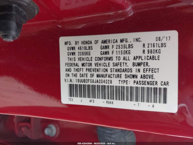 2018 ACURA TLX 19UUB2F58JA004028 Photo 8