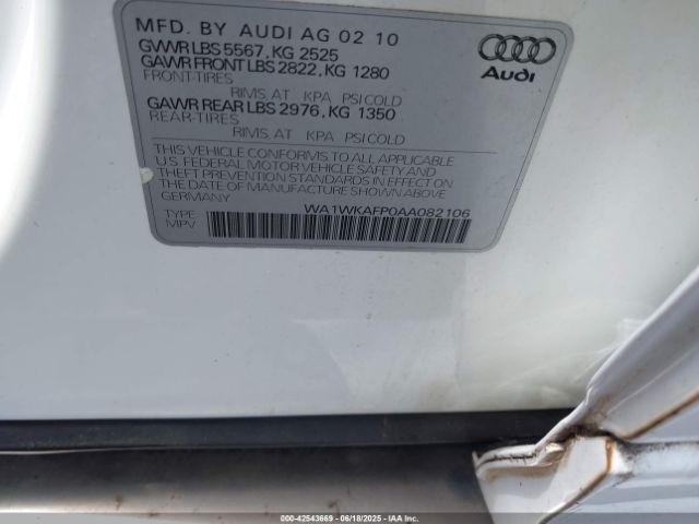 2010 AUDI Q5 WA1WKAFP0AA082106 Photo 8