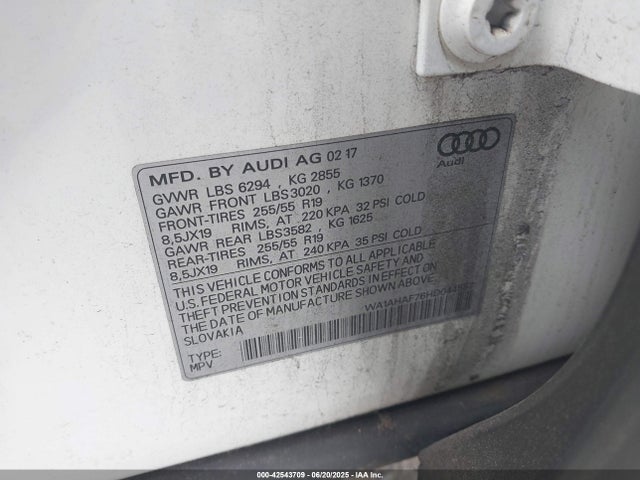 2017 AUDI Q7 WA1AHAF76HD044557 Photo 8