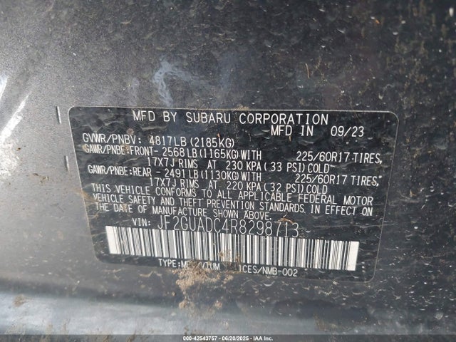Subaru na 2024 JF2GUADC4R8298713 Image 9