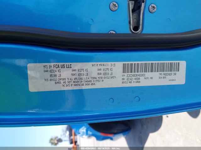 2C3CDXBG3KH632031 Dodge 2019