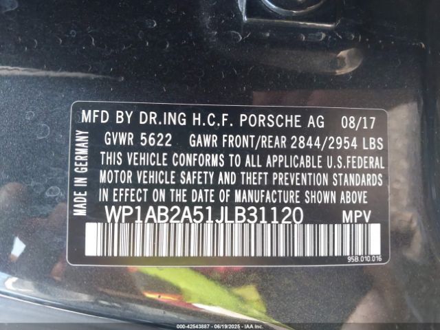 2018 PORSCHE MACAN WP1AB2A51JLB31120 Photo 8