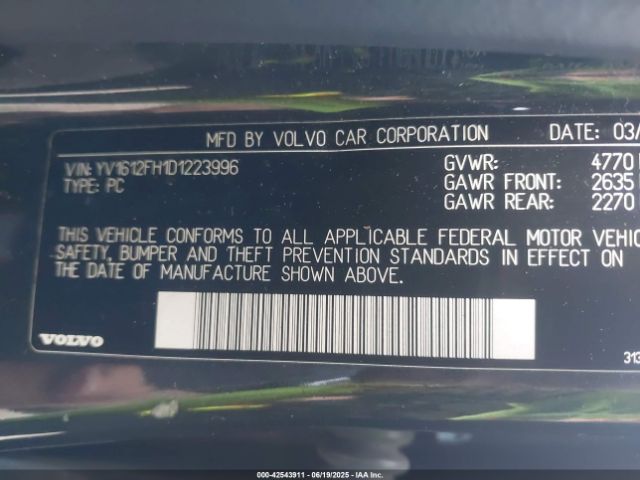 2013 VOLVO S60 YV1612FH1D1223996 Photo 8
