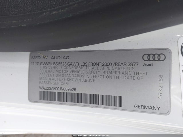 2018 AUDI A7 WAU23AFC0JN059526 Photo 8