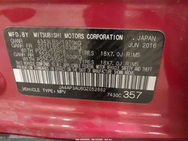 2016 MITSUBISHI OUTLANDER SPORT JA4AP3AU6GZ052882 Photo 8