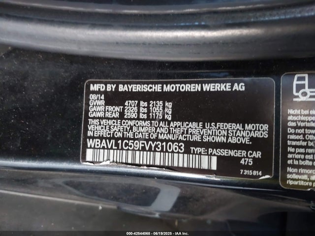 WBAVL1C59FVY31063 BMW X1