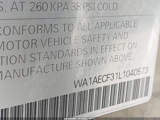 WA1AECF31L1040573 Audi 2020