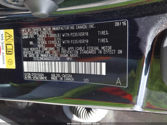 Lexus RX 2016 2T2ZZMCA6GC032536 Image 9