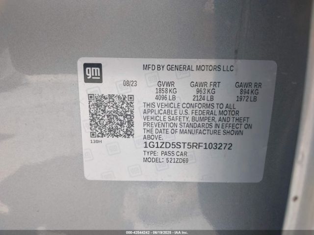 2024 CHEVROLET MALIBU 1G1ZD5ST5RF103272 Photo 8