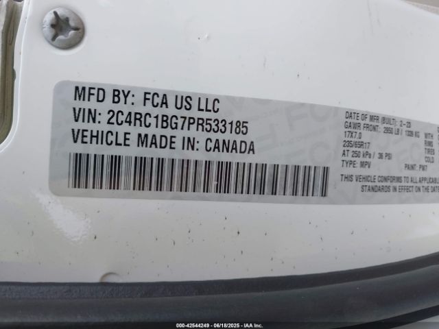 2023 CHRYSLER PACIFICA 2C4RC1BG7PR533185 Photo 8