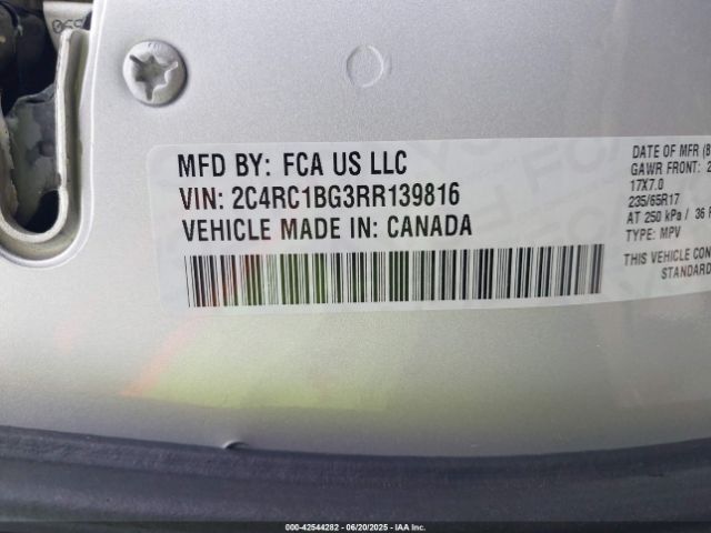 2024 CHRYSLER PACIFICA 2C4RC1BG3RR139816 Photo 8