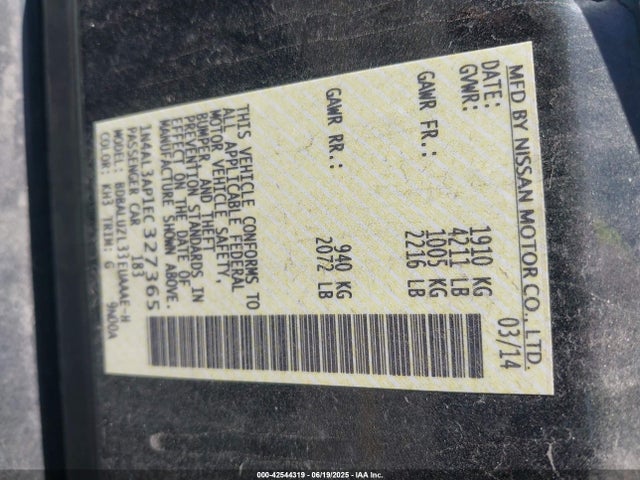 Nissan 2014 2014 1N4AL3AP1EC327365 Image 9