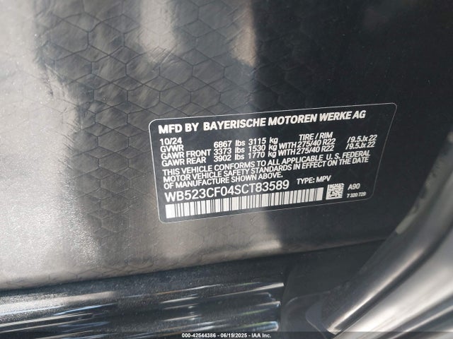 WB523CF04SCT83589 BMW Ix