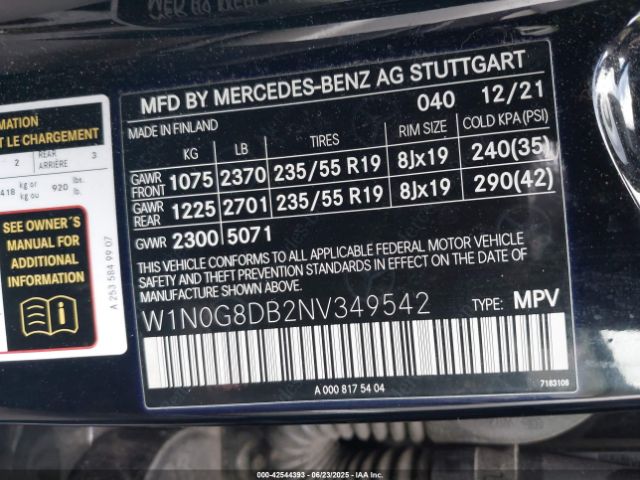 2022 MERCEDES-BENZ GLC 300 W1N0G8DB2NV349542 Photo 8
