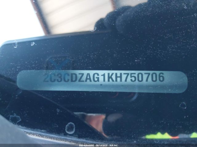 2019 DODGE CHALLENGER 2C3CDZAG1KH750706 Photo 8