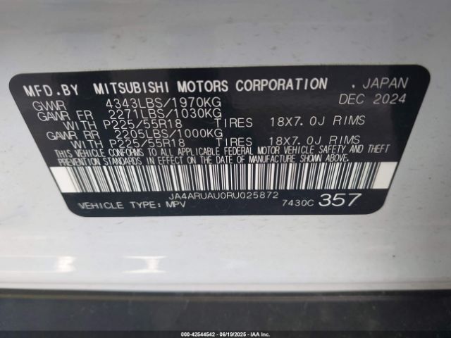 2024 MITSUBISHI OUTLANDER SPORT JA4ARUAU0RU025872 Photo 8