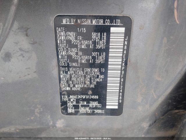 JN8AE2KP9F9124689 Nissan 2015