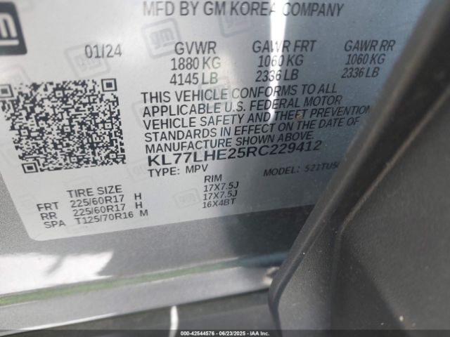 2024 CHEVROLET TRAX KL77LHE25RC229412 Photo 8