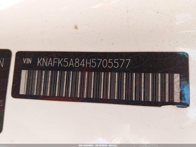 KNAFK5A84H5705577 KIA gdi nu
