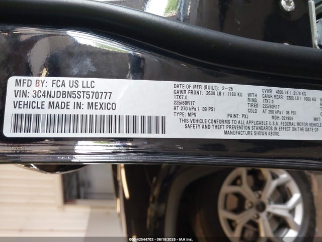 Jeep Compass 2025 3C4NJDBN5ST570777 Image 9