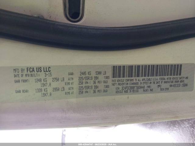 Dodge Journey 2015 3C4PDCBB8FT669440 Image 9