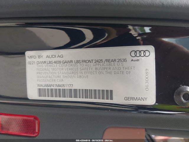 2021 AUDI A4 WAUABAF41MA051177 Photo 8