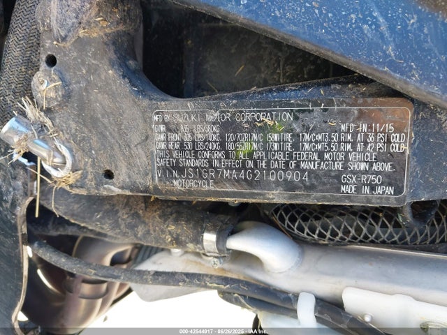 Suzuki R747- 2016 JS1GR7MA4G2100904 Image 10