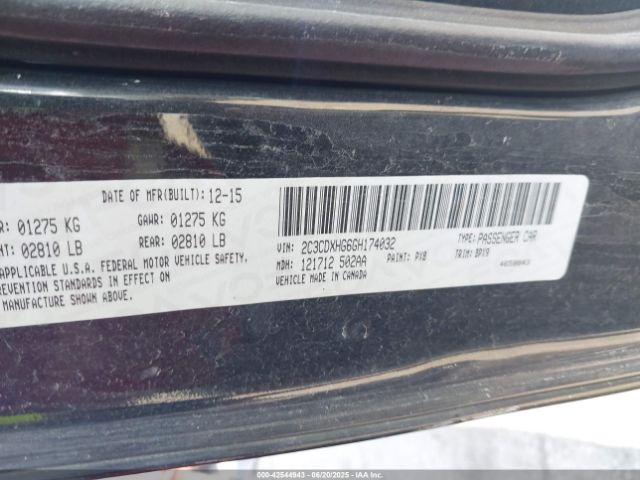 2016 DODGE CHARGER 2C3CDXHG6GH174032 Photo 8