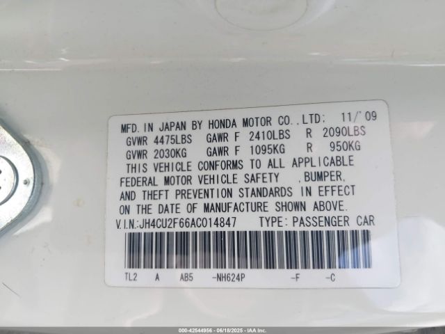 2010 ACURA TSX JH4CU2F66AC014847 Photo 8