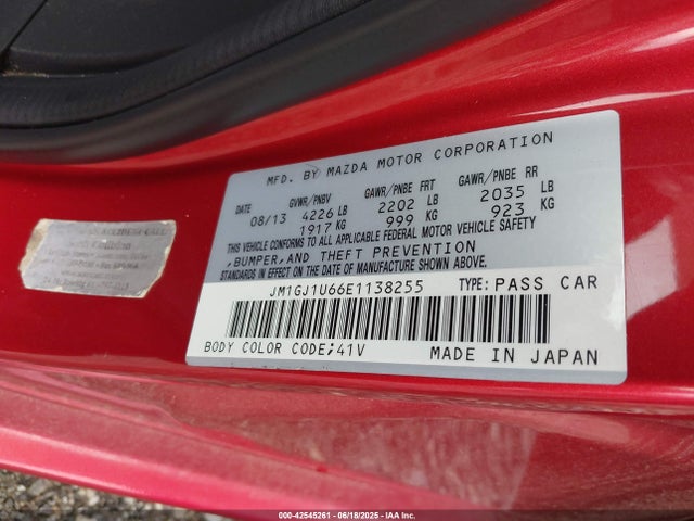 Mazda py 2014 JM1GJ1U66E1138255 Image 9