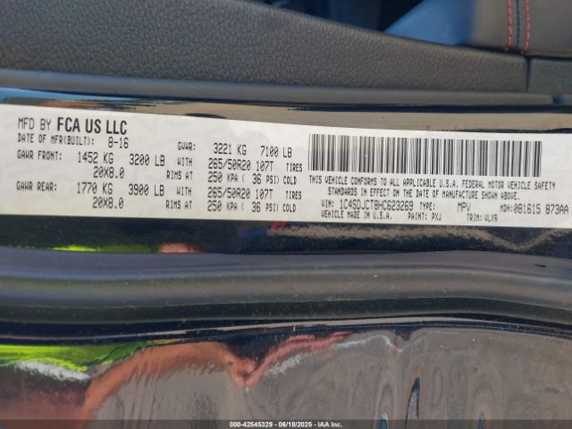 2017 DODGE DURANGO 1C4SDJCT8HC623269 Photo 8