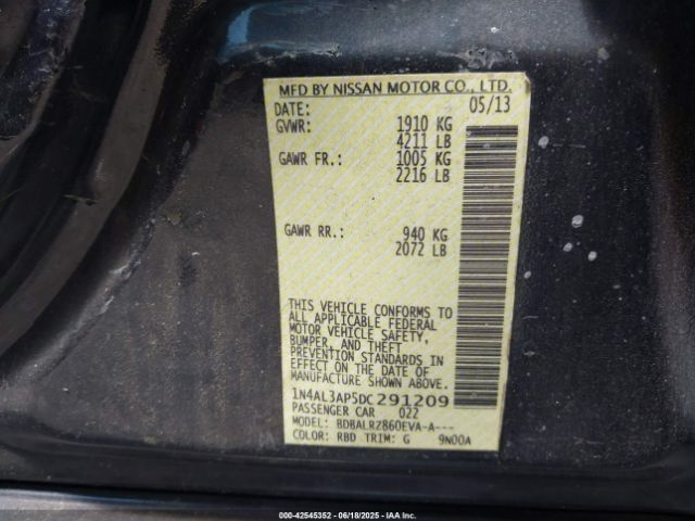 2013 NISSAN ALTIMA 1N4AL3AP5DC291209 Photo 8
