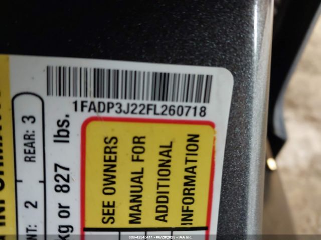 2015 FORD FOCUS 1FADP3J22FL260718 Photo 8