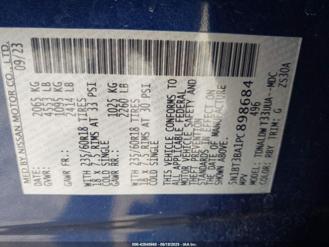2023 NISSAN ROGUE 5N1BT3BA1PC898684 Photo 8