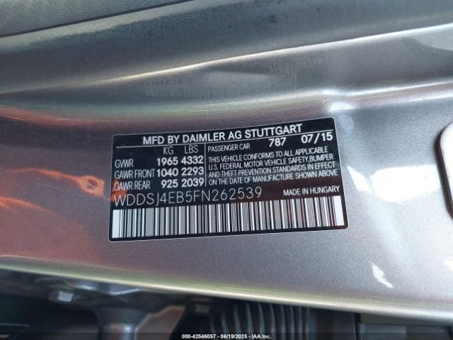 2015 MERCEDES-BENZ CLA 250 WDDSJ4EB5FN262539 Photo 8