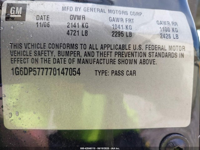 2007 CADILLAC CTS 1G6DP577770147054 Photo 8