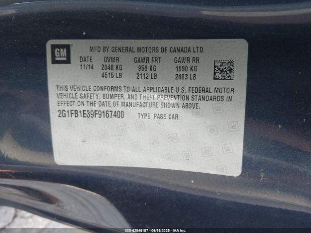 2015 CHEVROLET CAMARO 2G1FB1E39F9167400 Photo 8
