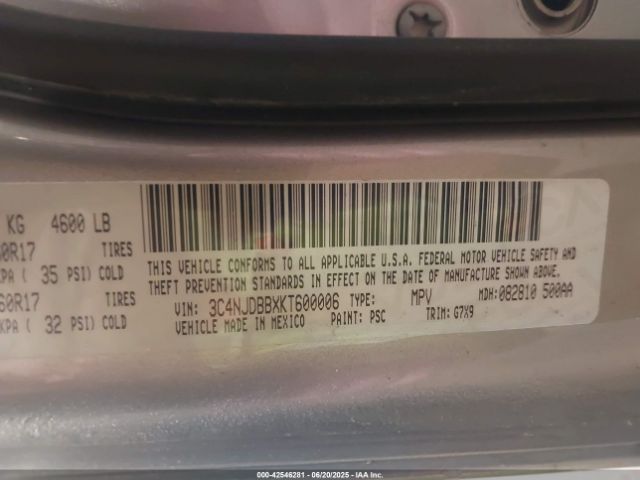 2019 JEEP COMPASS 3C4NJDBBXKT600006 Photo 8