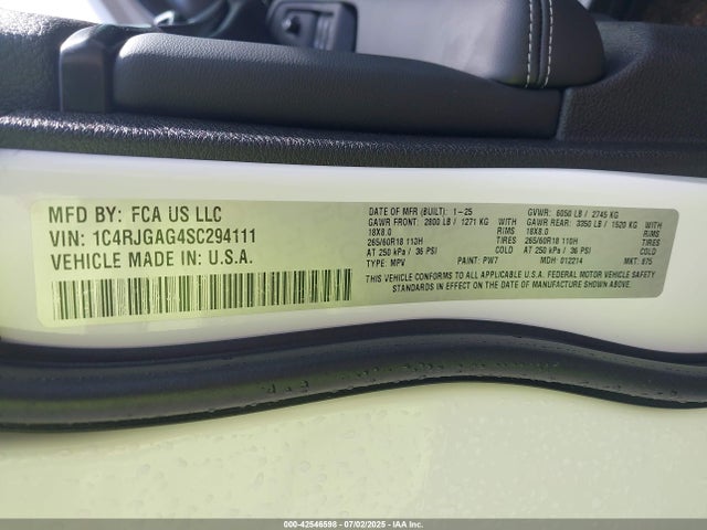 Jeep Grand Cherokee 2025 1C4RJGAG4SC294111 Image 9