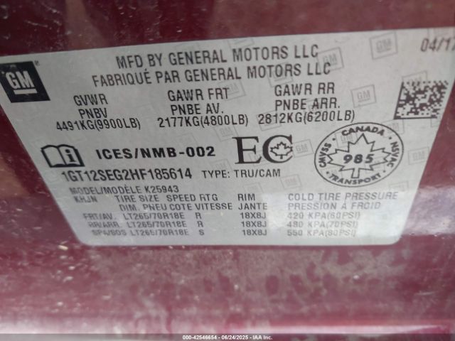 2017 GMC SIERRA 2500HD 1GT12SEG2HF185614 Photo 8