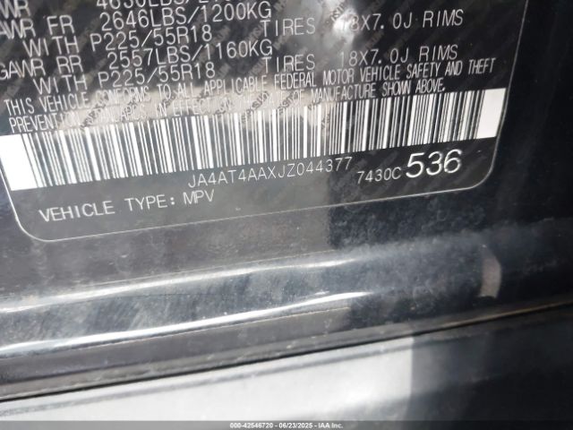 2018 MITSUBISHI ECLIPSE CROSS JA4AT4AAXJZ044377 Photo 8