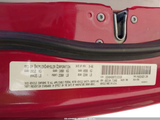 2007 DODGE CALIBER 1B3HB48B87D163526 Photo 8
