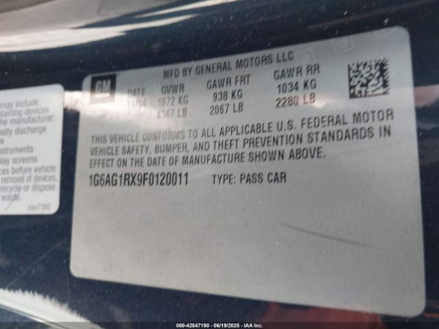 2015 CADILLAC ATS 1G6AG1RX9F0120011 Photo 8