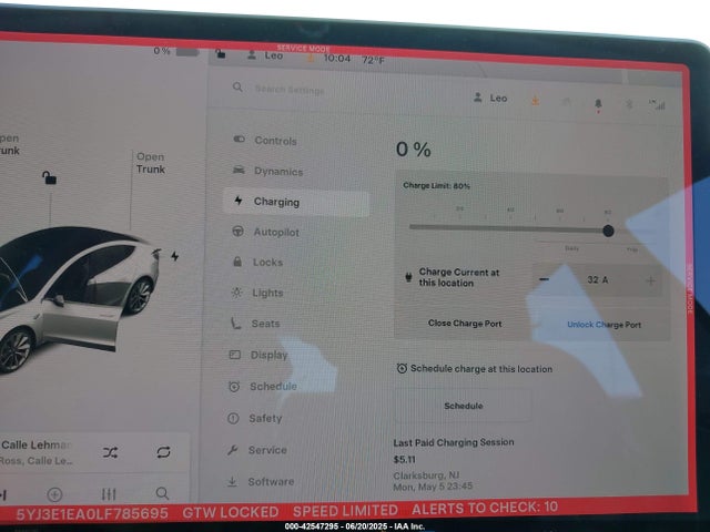 Tesla MODEL 3 2020 5YJ3E1EA0LF785695 Image 17
