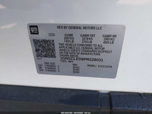 Chevrolet l84 2023 1GNSCLED6PR228031 Image 9